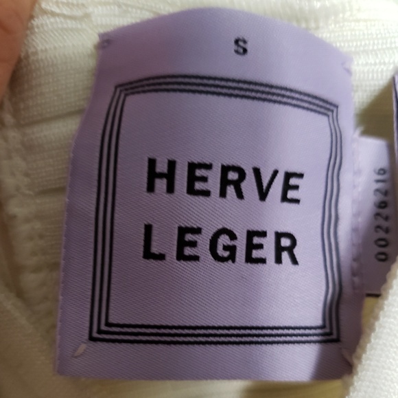 Herve Leger Rosie V Neck Tie Knot Bandage Dress S - Picture 4 of 8